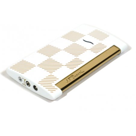 Bricheta cadou S.T. Dupont Slim 7 Checked White 027744