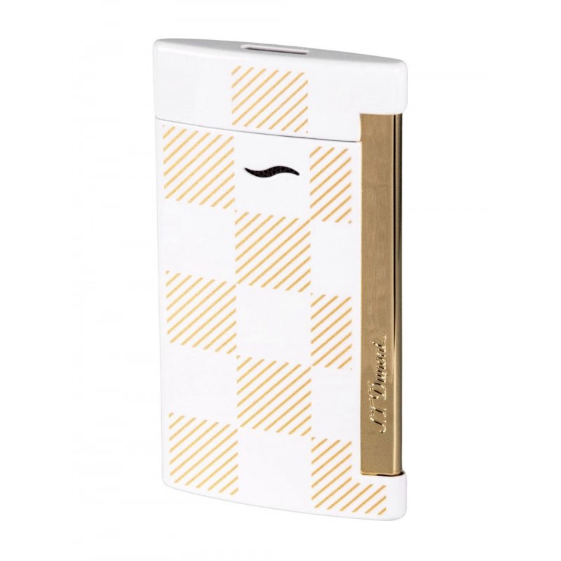 Bricheta cadou S.T. Dupont Slim 7 Checked White 027744