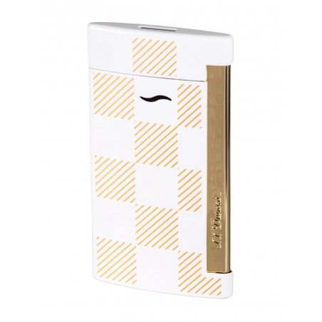 Bricheta cadou S.T. Dupont Slim 7 Checked White 027744