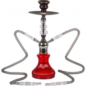 Narghilea Akaba 2 furtunuri Red Black 40 cm
