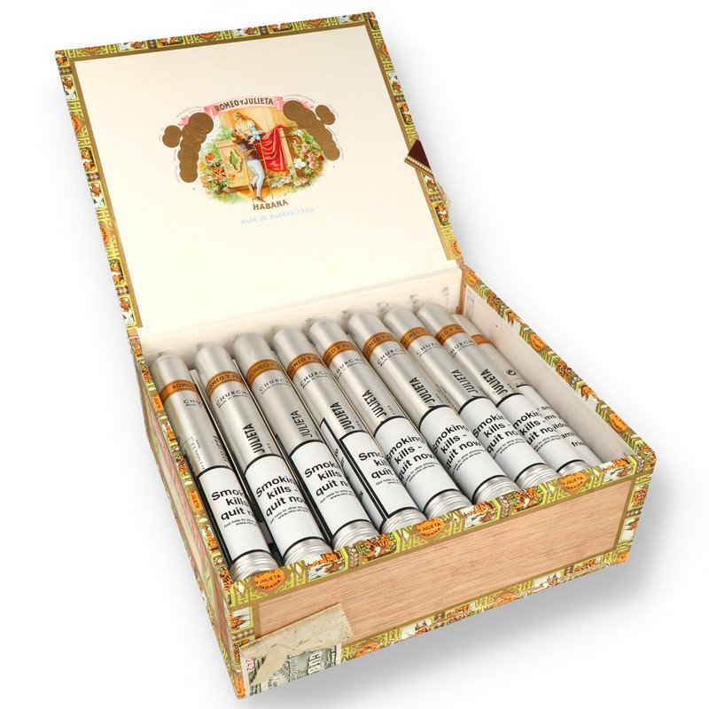 Trabucuri Romeo y Julieta Churchills Anejados 2018 Tubos 25