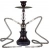 Narghilea Akaba 40 cm 2 furtunuri Negru tutungerie Narghilele