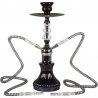 Narghilea Akaba 40 cm 2 furtunuri Negru