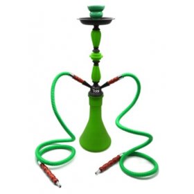 Narghilea Tobi Minya 2 furtunuri Verde 54 cm
