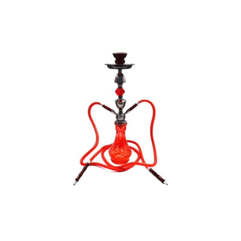 Narghilea Tobi Qus 2 furtunuri Rosu 54 cm