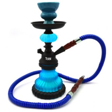 Narghilea Tobi Belkas 1 furtun Albastru 26 cm fumez narghilea