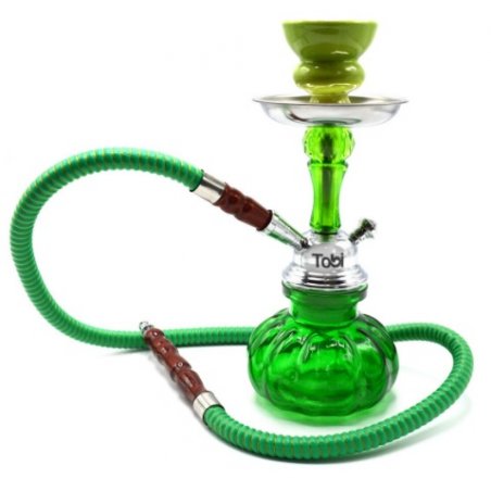 Narghilea Tobi Hamata 1 furtun Verde 25 cm