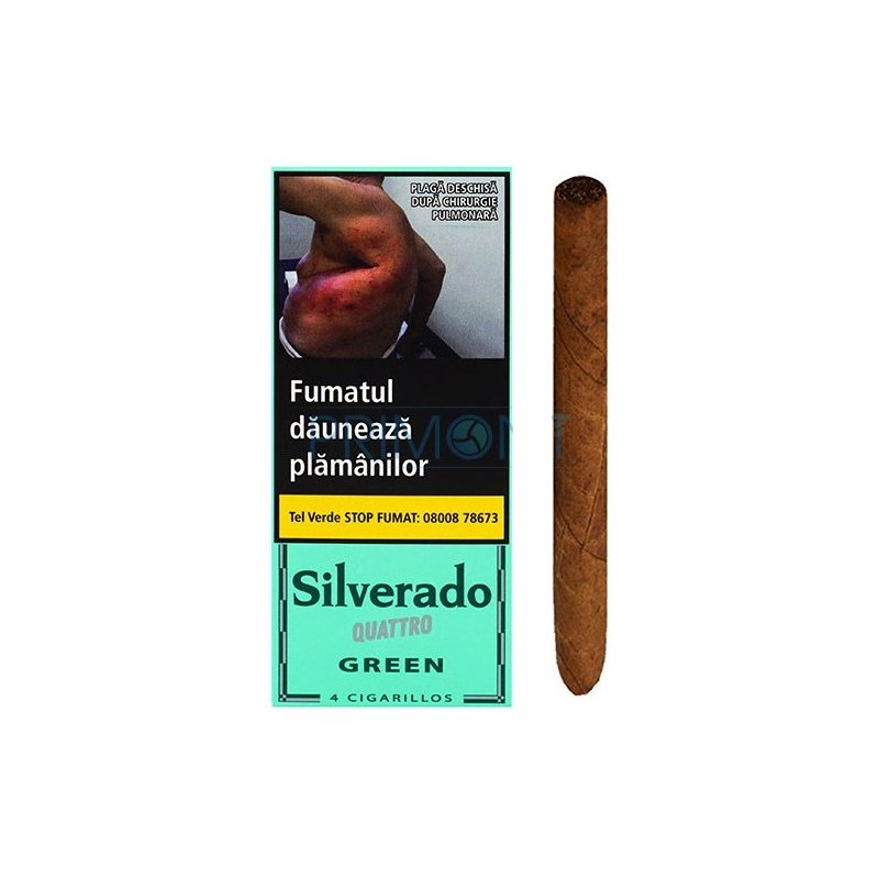 Tigari de foi Silverado Quattro Green 10 Pachete tigari de foi