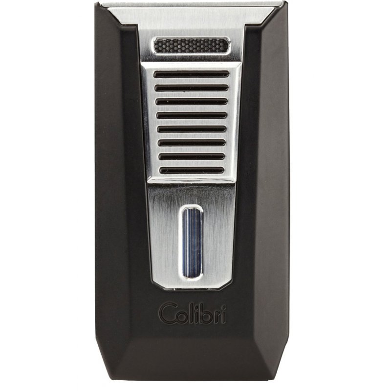 Bricheta Colibri Slide II cu Punch Negru Argintiu fumez trabucuri