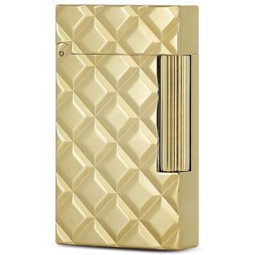 Bricheta S.T. Dupont Ligne 2 Slim Quilted Yellow Gold