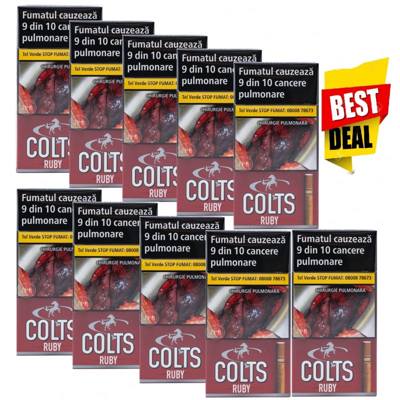 Tigari de foi Colts Filter Ruby tutungerie cu tigari de foi Colts Ruby