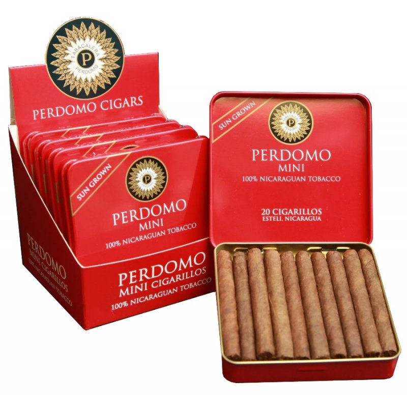 Tigari de foi Perdomo Mini Sungrown 100 tutungerie cu tigari de foi Perdomo
