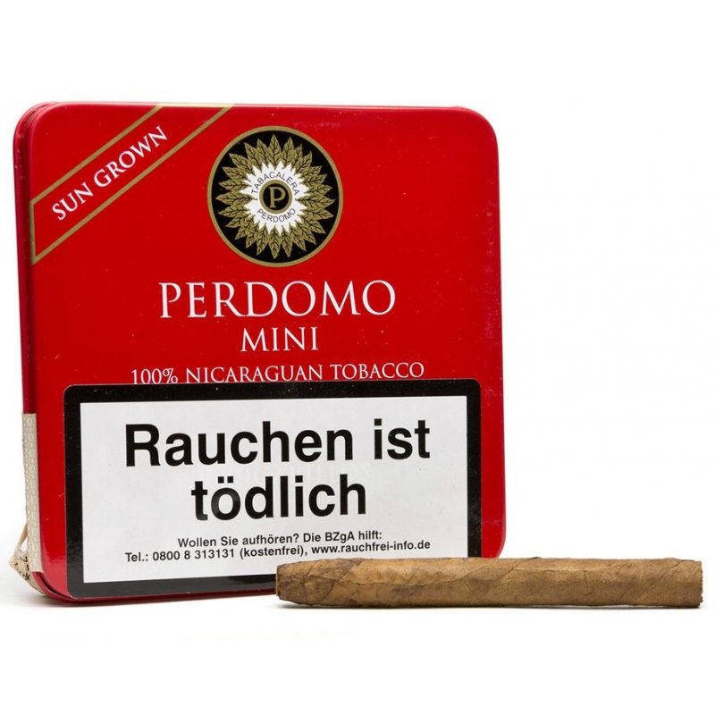 Tigari de foi Perdomo Mini Sungrown 100 tutungerie cu tigari de foi Perdomo