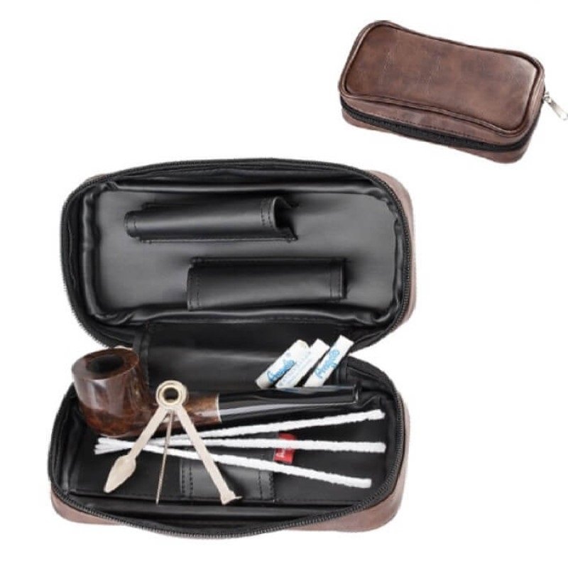 Set Pipa si Accesorii Angelo Brown Straight 830410