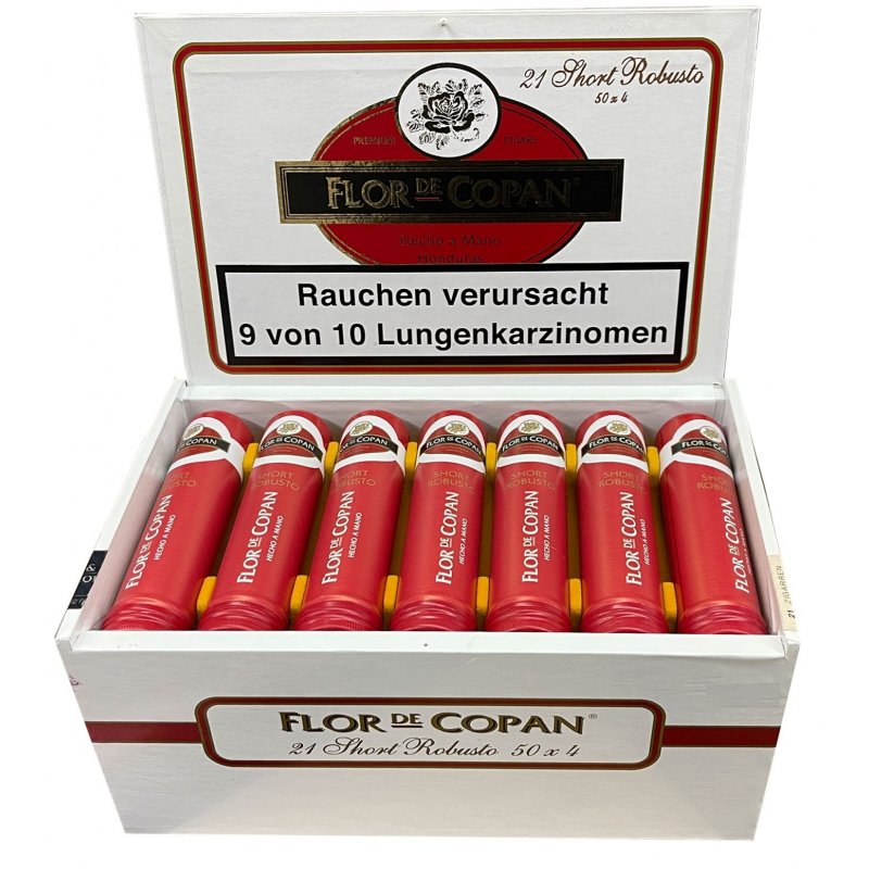 Trabucuri Flor de Copan Maya Short Robusto Tubos 21 tutungerie