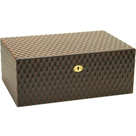 Umidor trabucuri Angelo Deluxe Brown 50 cutie pastrare trabucuri