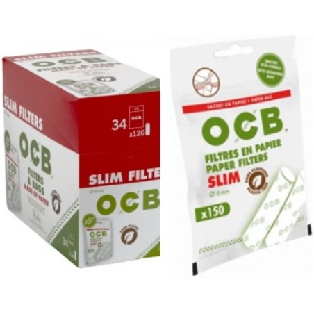 Filtre Hartie Plastic Free slim 6 mm OCB 34