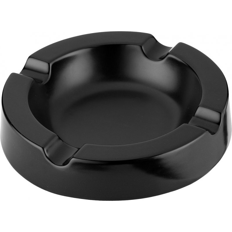 Scrumiera trabucuri Angelo Round Black 424007 tutungerie