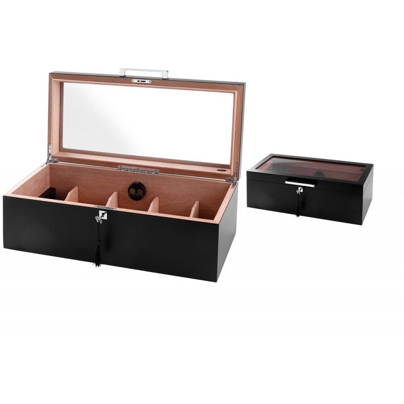 Humidor trabucuri Cabinet Angelo Black 920041 fumez trabucuri