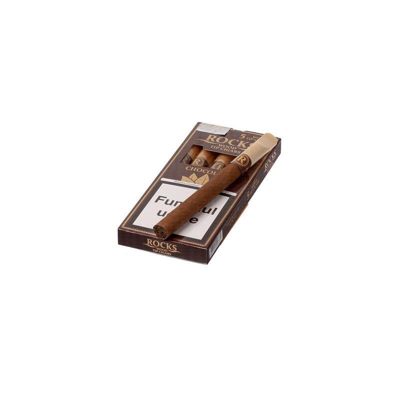 Tigari de foi Rocks Wood Tip Chocolate 5