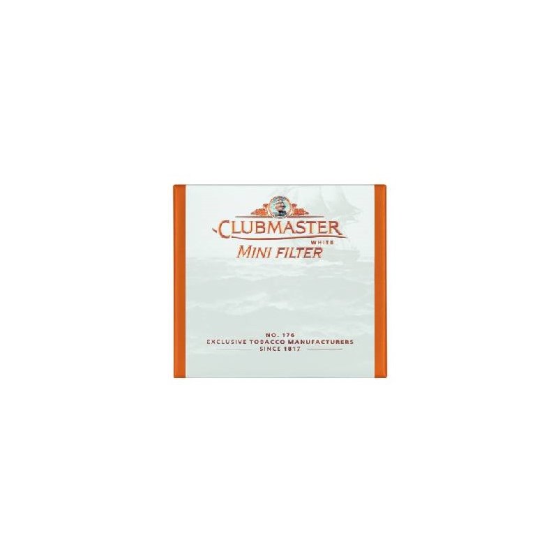 Tigari de foi Clubmaster Mini Filter White 10 caut tutungerie