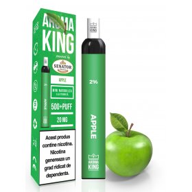 Mini narghilea electronica de unica folosinta AK by Senator Apple 500 pufuri 20 mg