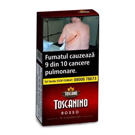 Tigari de foi Toscanino ROSSO (10) Cafea tigari de foi aromate