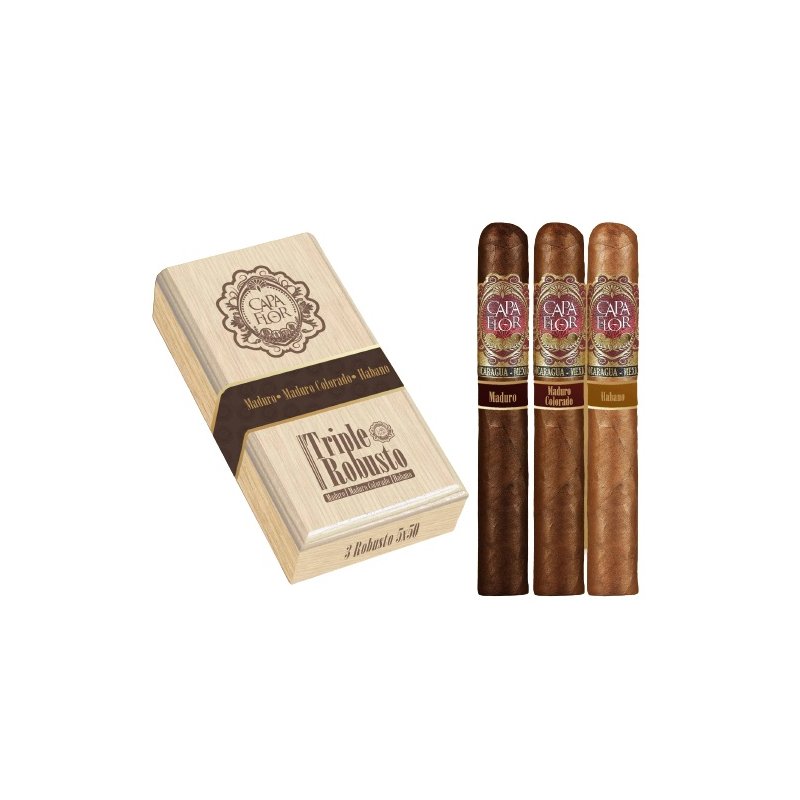 Trabucuri Capa Flor Triple Robusto Selection Gift Box (3)