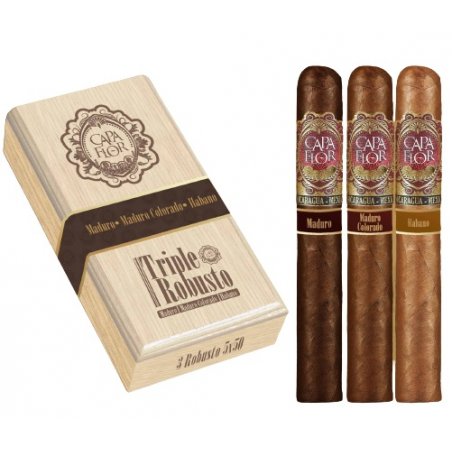 Trabucuri Capa Flor Triple Robusto Selection Gift Box (3)