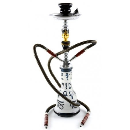 Narghilea Toro Pharaon Black 50cm 2 furtunuri fumez narghilea