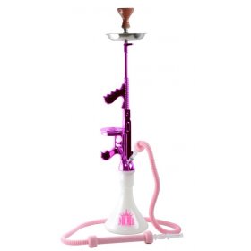 Narghilea Tommy Gun 85cm 1 furtun MOB Pink