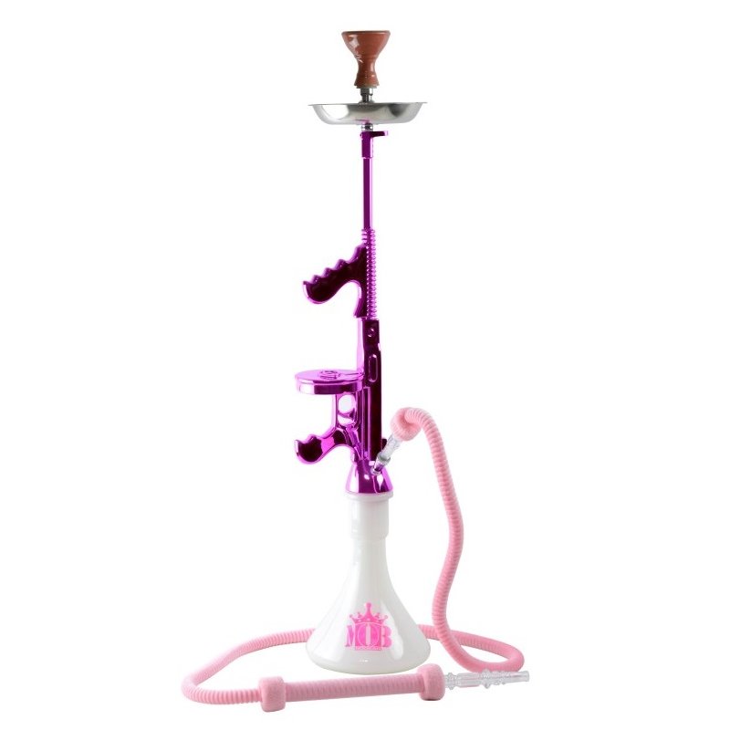 Narghilea Tommy Gun 85cm 1 furtun MOB Pink