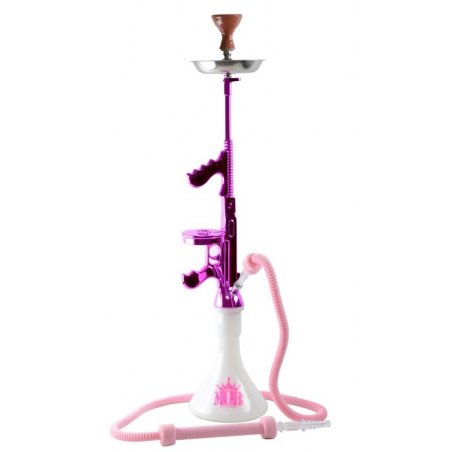 Narghilea Tommy Gun 85cm 1 furtun MOB Pink