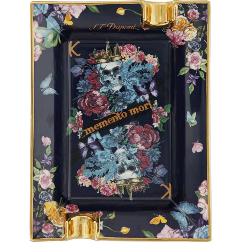 Scrumiera S.T Dupont Skull Flowers 006410 tutungerie dupont