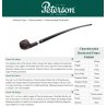 Pipa Peterson Churchwarden Rusticated Prince Fishtail
