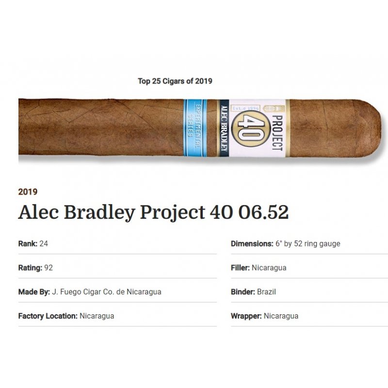 Trabucuri Alec Bradley Project 40 Robusto 20 ieftine
