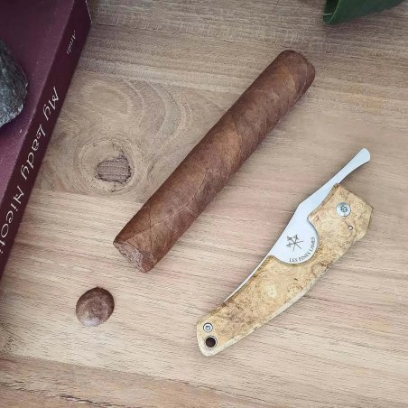 Cutit trabucuri Le Fines Lames Le Petit Acacia Burl