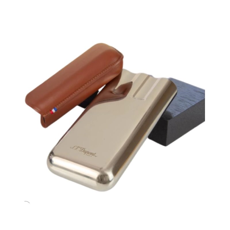 Etui trabucuri S.T. Dupont Cigar Brown 3 CT 183021ieftin
