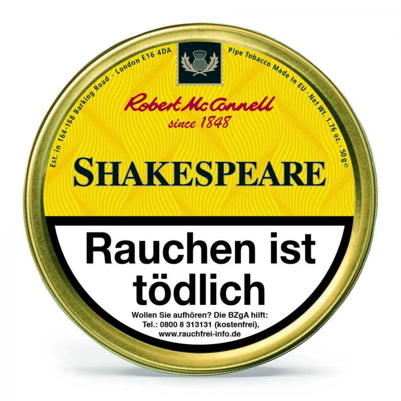 Tutun de pipa Robert McConnell Heritage Shakespeare (50g)