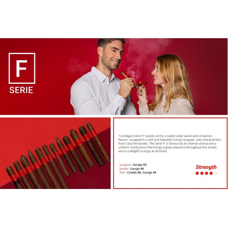 Trabucuri Condega F Series Mini Robusto 25 fumez