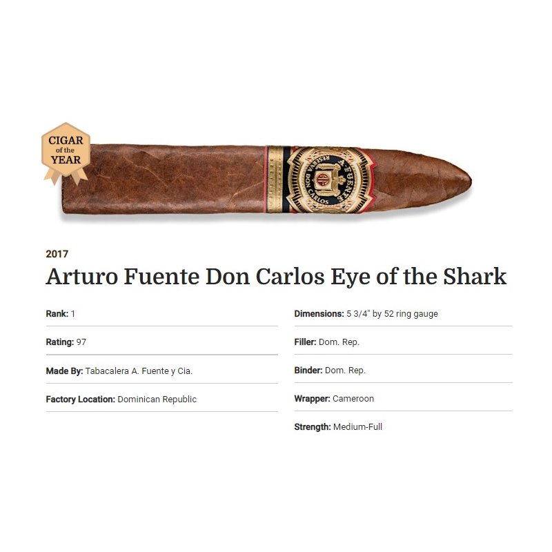 Trabucuri Arturo Fuente Don Carlos Eye of the Shark 20