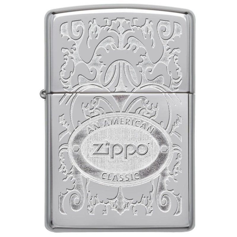 Bricheta Zippo 24751 Crown Stamp High Polish Chrome