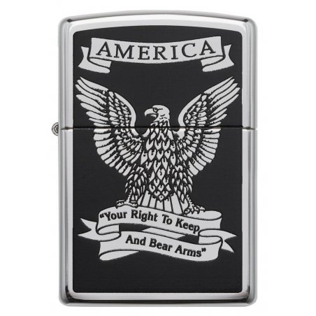 Bricheta Zippo 28290 Eagle Right to Bear Arms