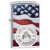 Bricheta Zippo 29395 American Stamp on Flag