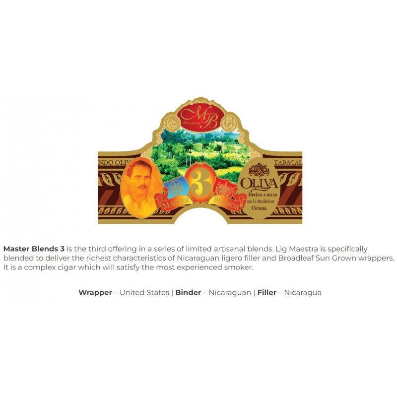 Trabucuri Oliva Master Blend 3 Robusto	20 editie limitata