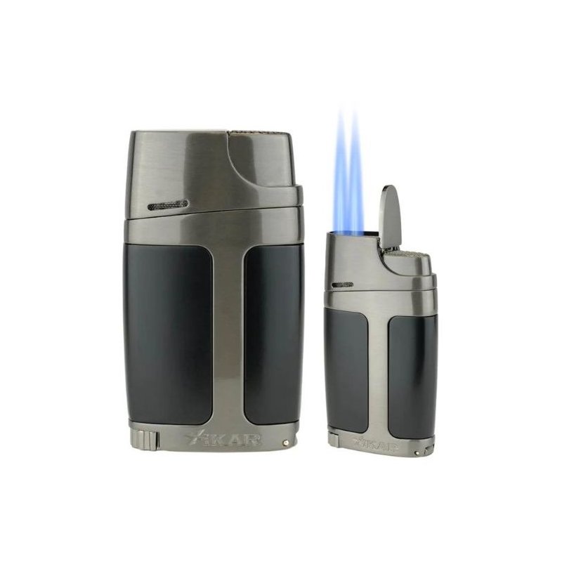 Bricheta Xikar ELX Double Jet Black Gunmetal XI550BKG2