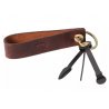Suport piele pipa si companion metal Chacom Retro Brown