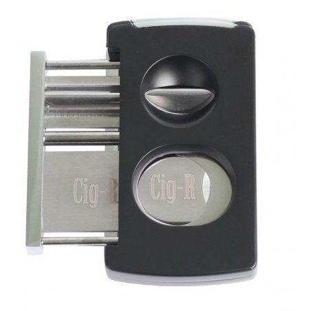 Ghilotina trabucuri 3 in 1 Clasic V-CUT Punch Cig-R Black