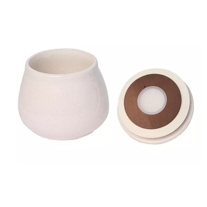 Vas ceramic tutun de pipa Chacom White Cracked