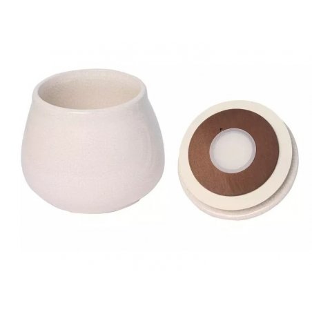 Vas ceramic tutun de pipa Chacom White Cracked